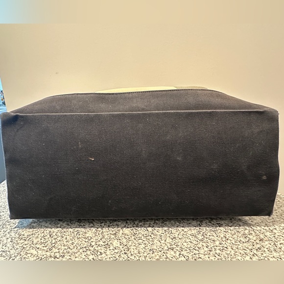 Saint Laurent canvas beach tote with leather trim - Picture 8 of 13